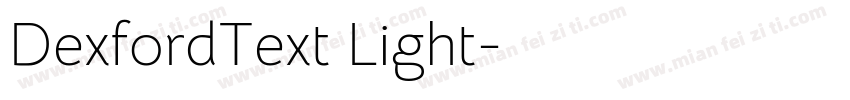 DexfordText Light字体转换